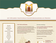 Tablet Screenshot of konditorei-mueller.com